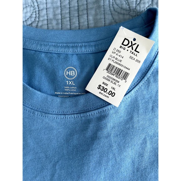 Men DB Light Blue Shirt NWT Size XLT $30 MSRP - Picture 2 of 4